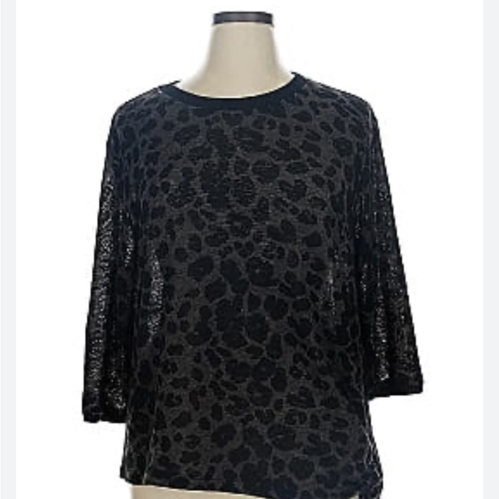 ❤️ 10/20 MTS leopard print lightweight sweater too M